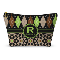 Argyle & Moroccan Mosaic Makeup Bag - Small - 8.5"x4.5" (Personalized)