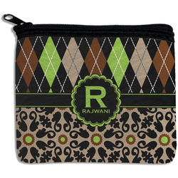 Argyle & Moroccan Mosaic Rectangular Coin Purse (Personalized)