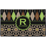 Argyle & Moroccan Mosaic Door Mat - 60"x36" (Personalized)