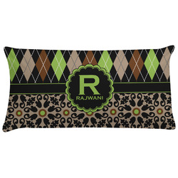 Argyle & Moroccan Mosaic Pillow Case (Personalized)