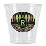 Argyle & Moroccan Mosaic Plastic Shot Glass (Personalized)