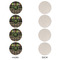 Argyle & Moroccan Mosaic Round Linen Placemats - APPROVAL Set of 4 (single sided)