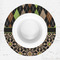 Argyle & Moroccan Mosaic Round Linen Placemats - LIFESTYLE (single)