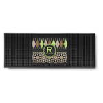 Argyle & Moroccan Mosaic Rubber Bar Mat (Personalized)