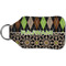 Argyle & Moroccan Mosaic Sanitizer Holder Keychain - Small (Back)