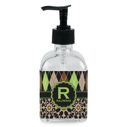 Argyle & Moroccan Mosaic Glass Soap & Lotion Bottle - Single Bottle (Personalized)