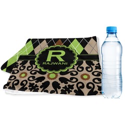 Argyle & Moroccan Mosaic Sports & Fitness Towel (Personalized)