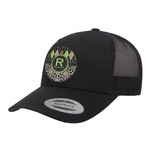 Argyle & Moroccan Mosaic Trucker Hat - Black (Personalized)