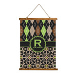 Argyle & Moroccan Mosaic Wall Hanging Tapestry - Tall (Personalized)