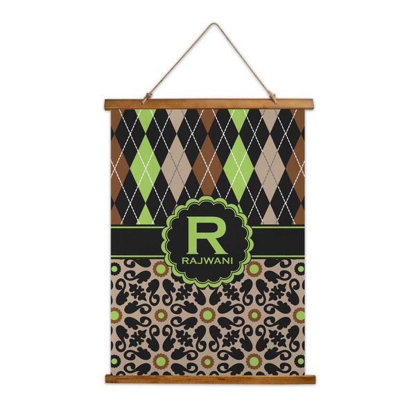 Custom Argyle & Moroccan Mosaic Wall Hanging Tapestry (Personalized)