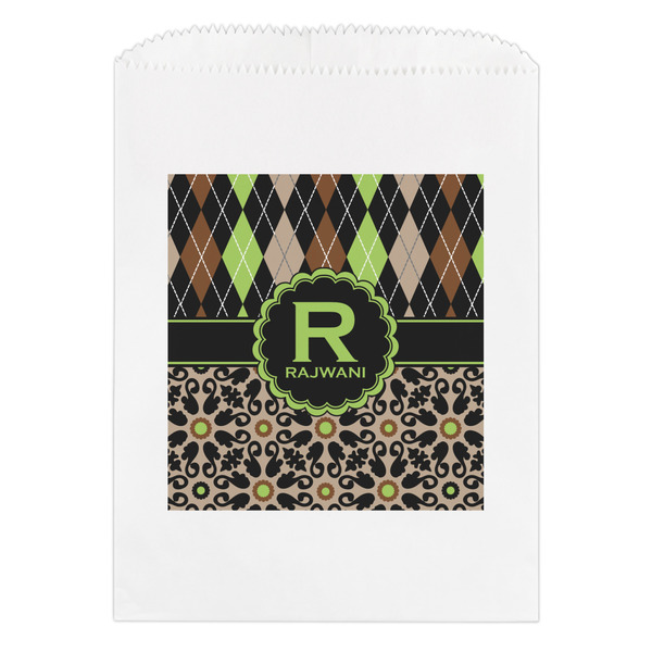 Custom Argyle & Moroccan Mosaic Treat Bag (Personalized)