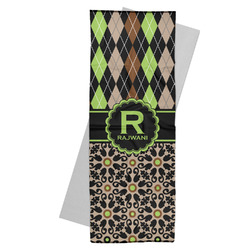 Argyle & Moroccan Mosaic Yoga Mat Towel (Personalized)