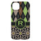 Argyle & Moroccan Mosaic iPhone 14 Plus Case - Back