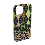 Argyle & Moroccan Mosaic iPhone Case - Plastic - iPhone 15 (Personalized)