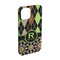 Argyle & Moroccan Mosaic iPhone 15 Case - Angle