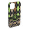 Argyle & Moroccan Mosaic iPhone 15 Plus Case - Angle