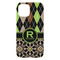 Argyle & Moroccan Mosaic iPhone 15 Plus Case - Back