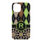 Argyle & Moroccan Mosaic iPhone 15 Pro Case - Back