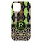 Argyle & Moroccan Mosaic iPhone 15 Pro Max Case - Back