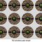 Granite Leopard 1" Multipurpose Round Labels - Sheet