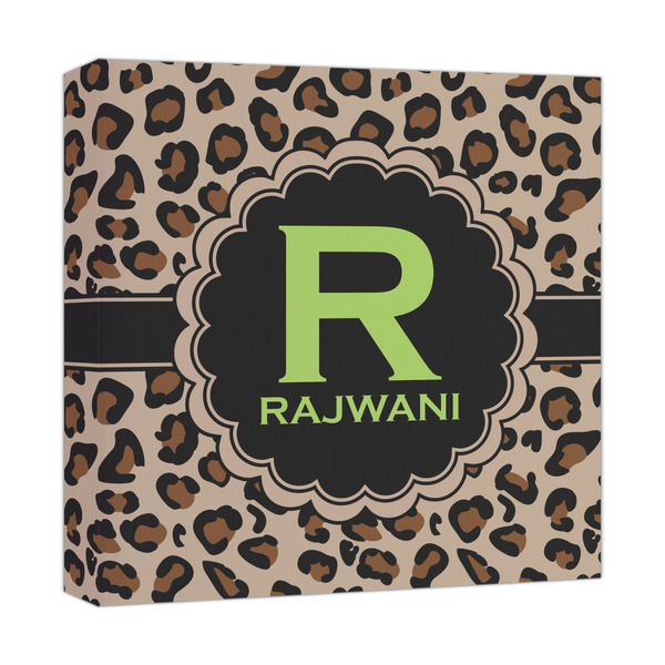 Custom Granite Leopard Canvas Print - 12x12 (Personalized)