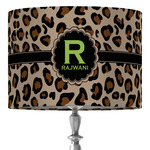 Granite Leopard 16" Drum Lamp Shade - Fabric (Personalized)