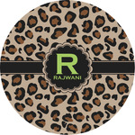 Granite Leopard Multipurpose Round Labels - Custom Sized (Personalized)