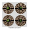 Granite Leopard 4" Multipurpose Round Labels - Sheet