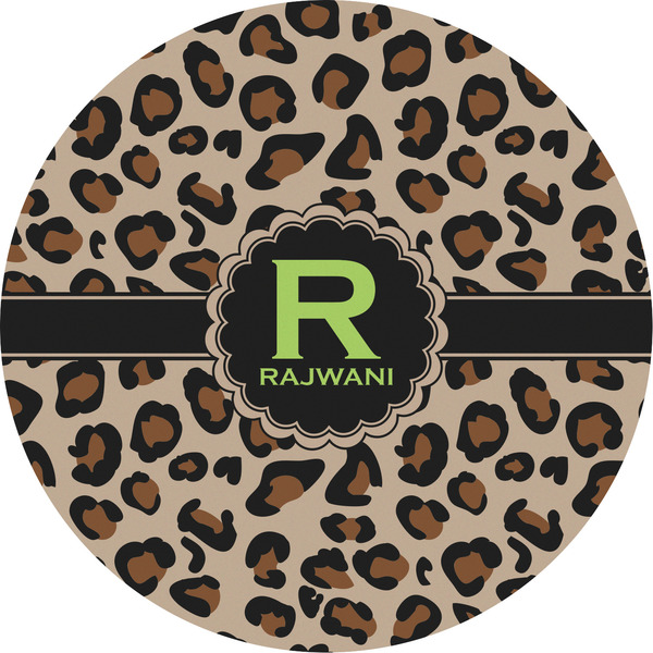 Custom Granite Leopard Multipurpose Round Labels - 5" (Personalized)