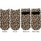 Granite Leopard Adult Ankle Socks - Double Pair - Front and Back - Apvl