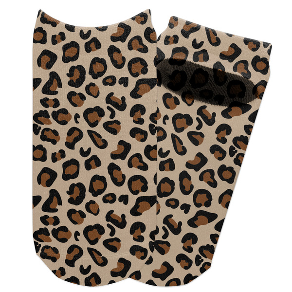 Custom Granite Leopard Adult Ankle Socks