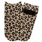 Granite Leopard Adult Ankle Socks - Single Pair - Front and Back