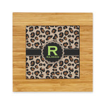 Granite Leopard Bamboo Trivet with Ceramic Tile Insert (Personalized)