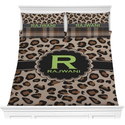 Granite Leopard Comforter Set - Full / Queen (Personalized)