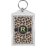 Granite Leopard Bling Keychain (Personalized)