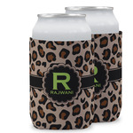 Granite Leopard Can Cooler (12 oz) w/ Name and Initial