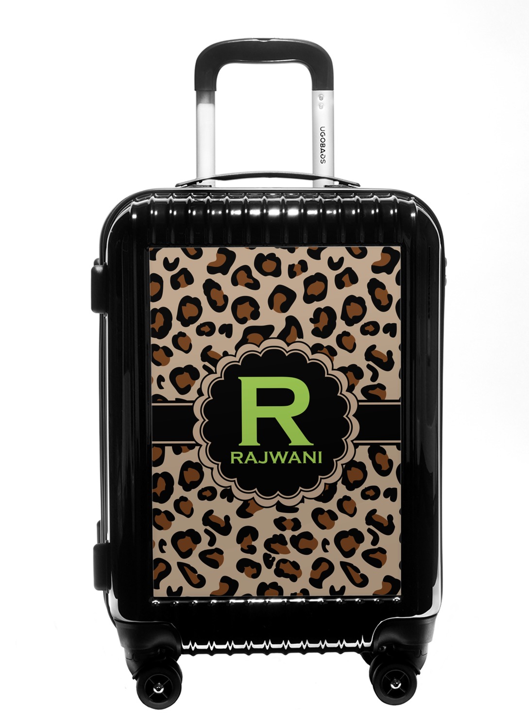 hard shell leopard luggage