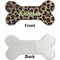 Granite Leopard Ceramic Flat Ornament - Bone Front & Back Single Print (APPROVAL)