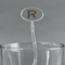 Granite Leopard Clear Plastic 7" Stir Stick - Oval - Main