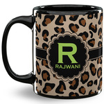 Granite Leopard 11 Oz Coffee Mug - Black (Personalized)