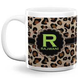 Granite Leopard 20 Oz Coffee Mug - White (Personalized)