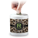 Granite Leopard Coin Bank (Personalized)