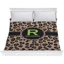 Granite Leopard Comforter - King (Personalized)