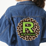 Granite Leopard Twill Iron On Patch - Custom Shape - 3XL (Personalized)