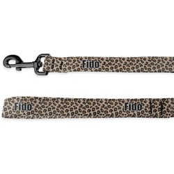 Granite Leopard Dog Leash - 6 ft (Personalized)