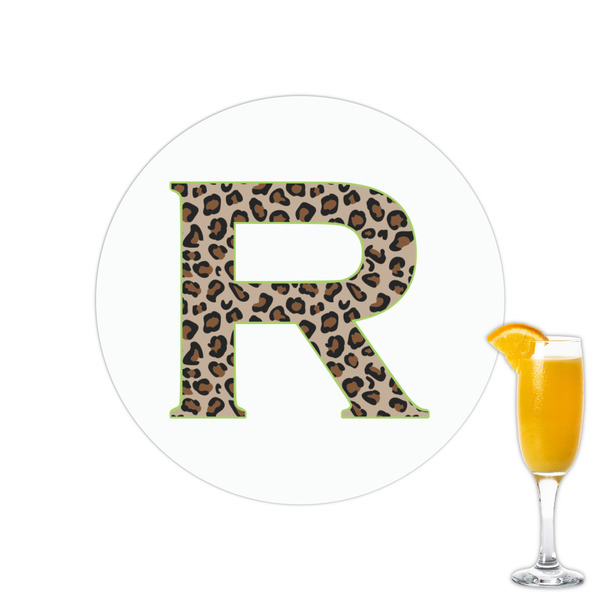 Custom Granite Leopard Printed Drink Topper - 2.15" (Personalized)