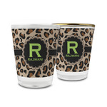 Granite Leopard Glass Shot Glass - 1.5 oz (Personalized)