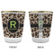 Granite Leopard Glass Shot Glass - with gold rim - APPROVAL