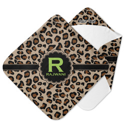 Granite Leopard Hooded Baby Towel (Personalized)