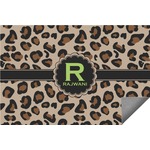 Granite Leopard Indoor / Outdoor Rug - 6'x8' w/ Name and Initial